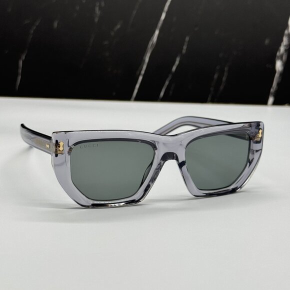 NEW GUCCI SUNGLASSES GG1520S 004 GRAY EYEWEAR - Picture 11 of 14